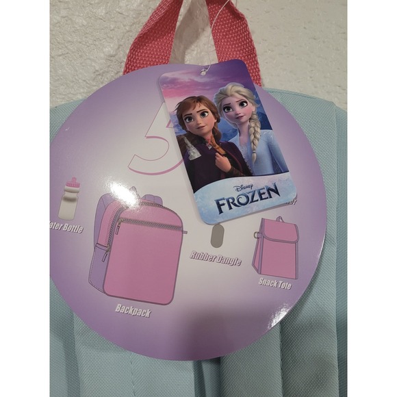Disney Frozen Backpack Anna Elsa Kids School Travel Bag‎ New Charm Lunch Bag #7 - Picture 4 of 4